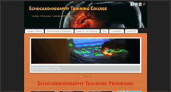 Desktop Screenshot of echocardiographycollege.com