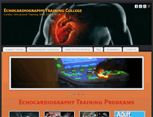 Tablet Screenshot of echocardiographycollege.com